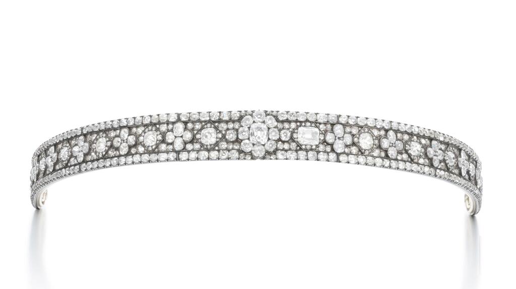 Princess Nadejda’s diamond bandeau, circa 1890s, likely was created by Viennese jeweler Rothe & Neffe for her mother, Sotheby’s said. diamond bandeau Princess Nadejda